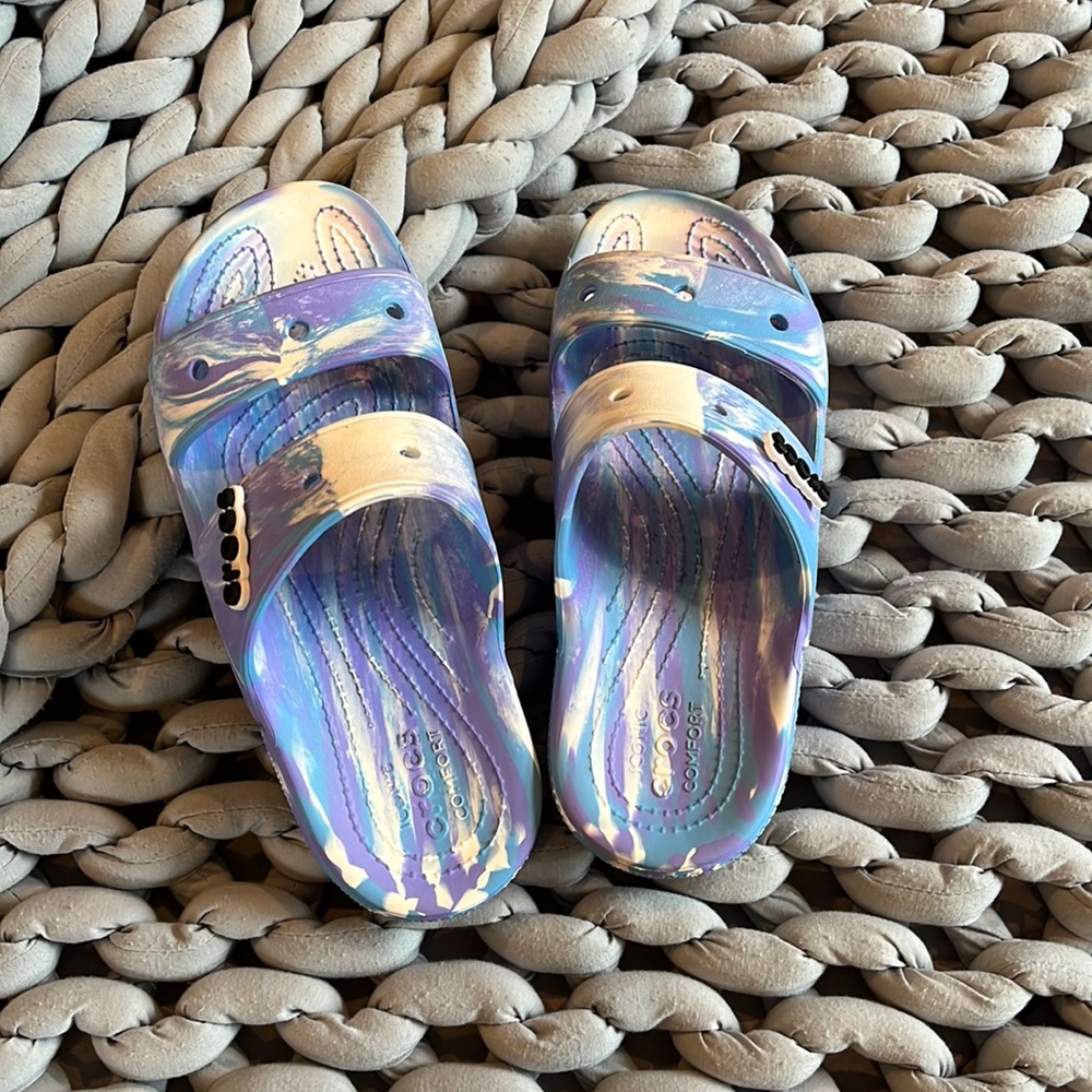 Barely worn croc sandals
